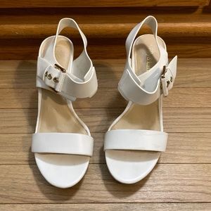 Women's white heels